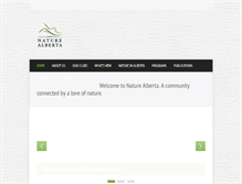 Tablet Screenshot of naturealberta.ca